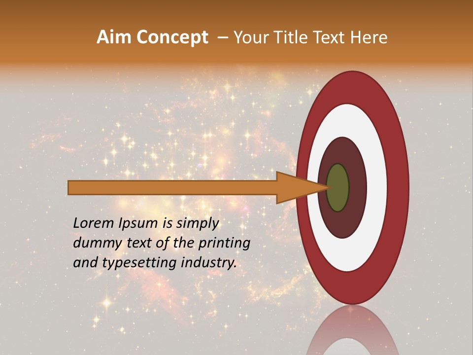 A Large Cluster Of Stars In The Night Sky PowerPoint Template