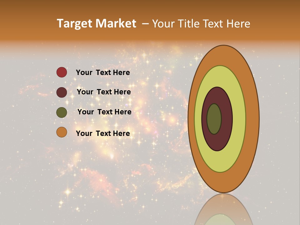 A Large Cluster Of Stars In The Night Sky PowerPoint Template