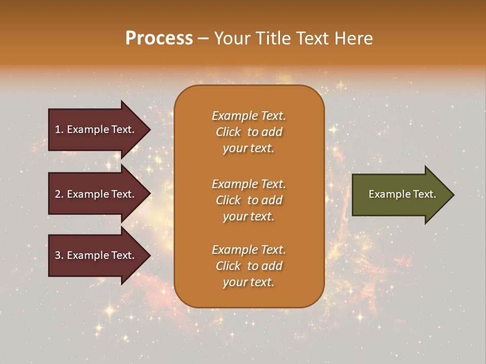 A Large Cluster Of Stars In The Night Sky PowerPoint Template