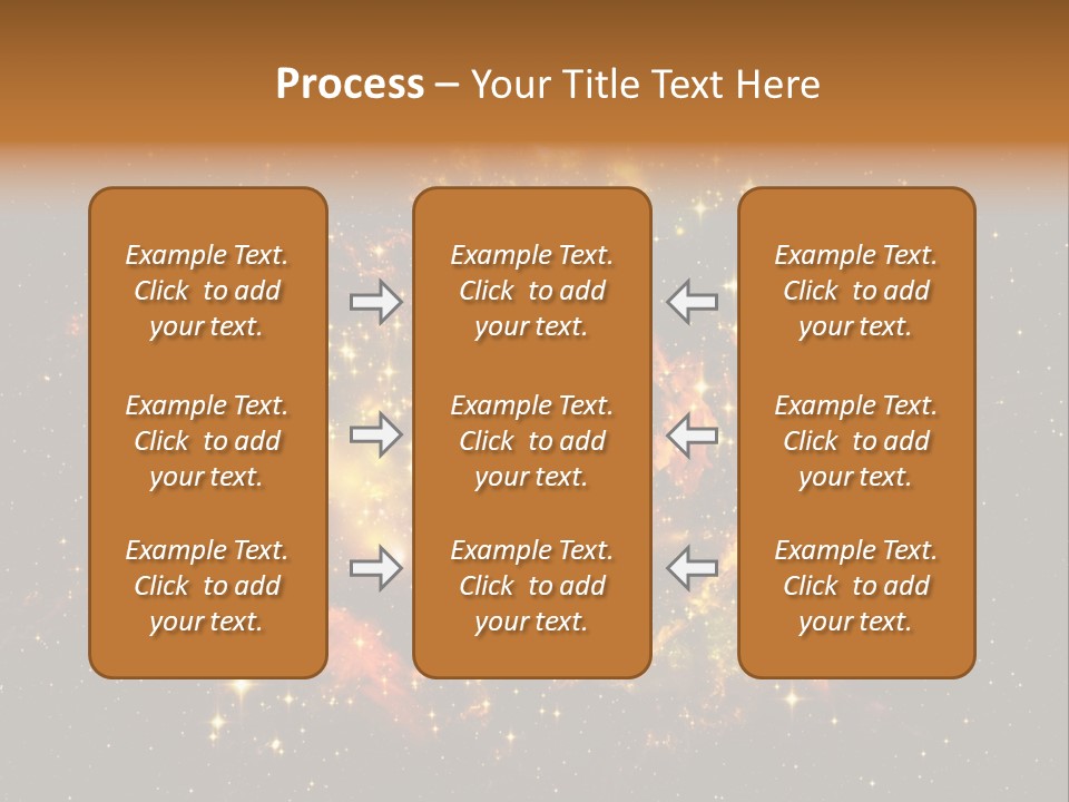 A Large Cluster Of Stars In The Night Sky PowerPoint Template
