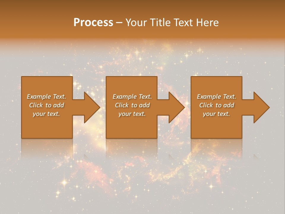 A Large Cluster Of Stars In The Night Sky PowerPoint Template