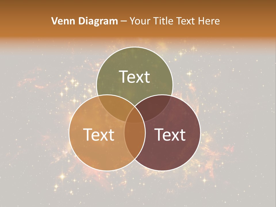 A Large Cluster Of Stars In The Night Sky PowerPoint Template