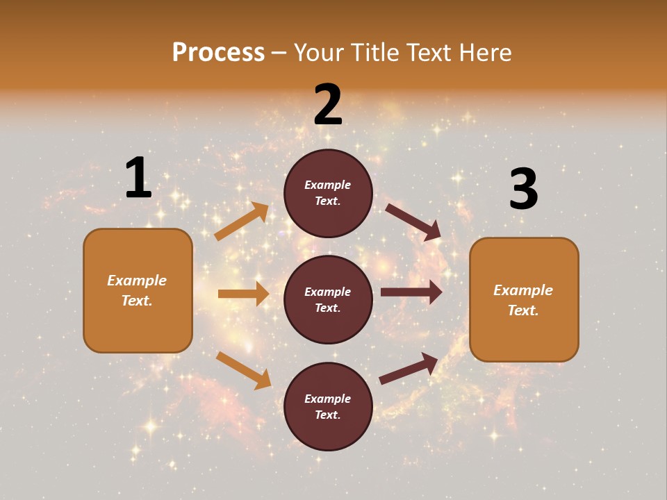 A Large Cluster Of Stars In The Night Sky PowerPoint Template