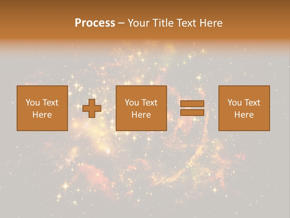 A Large Cluster Of Stars In The Night Sky PowerPoint Template
