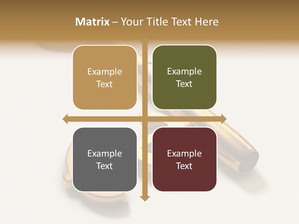 A Golden Key On Top Of A White Surface PowerPoint Template