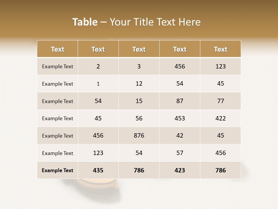 A Golden Key On Top Of A White Surface PowerPoint Template