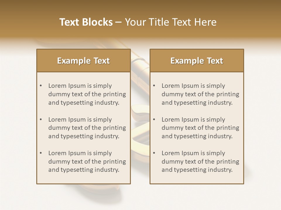 A Golden Key On Top Of A White Surface PowerPoint Template