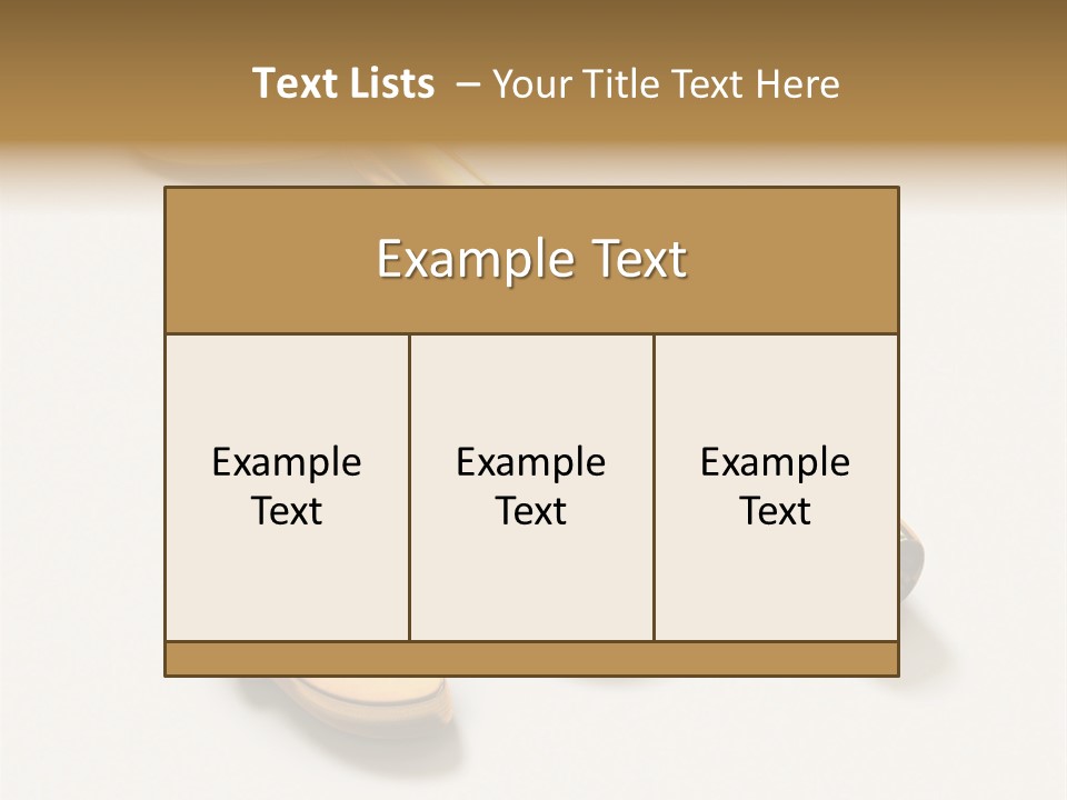 A Golden Key On Top Of A White Surface PowerPoint Template