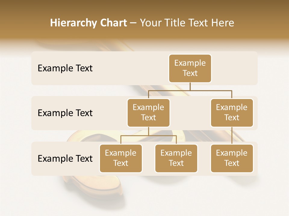 A Golden Key On Top Of A White Surface PowerPoint Template