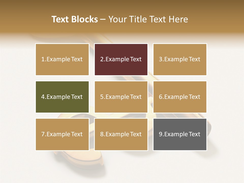 A Golden Key On Top Of A White Surface PowerPoint Template