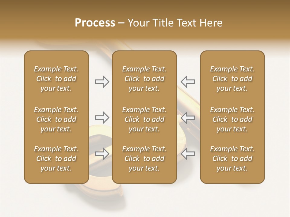 A Golden Key On Top Of A White Surface PowerPoint Template