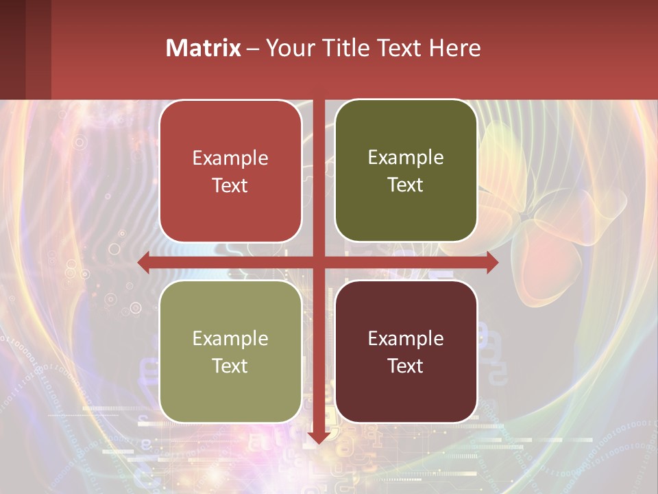 A Person's Head With A Butterfly In The Middle Of It PowerPoint Template