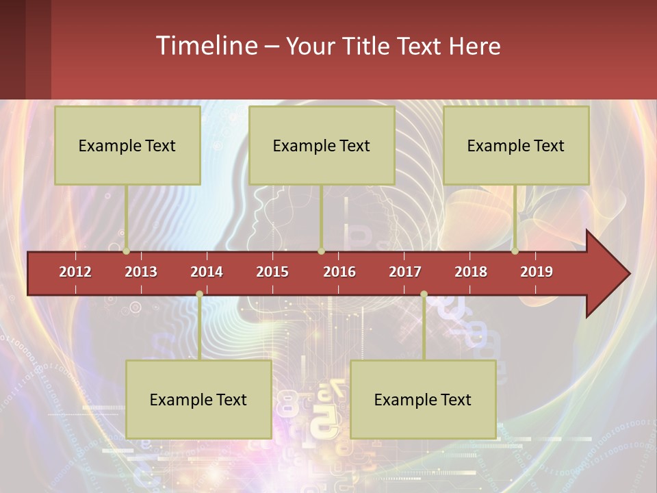 A Person's Head With A Butterfly In The Middle Of It PowerPoint Template