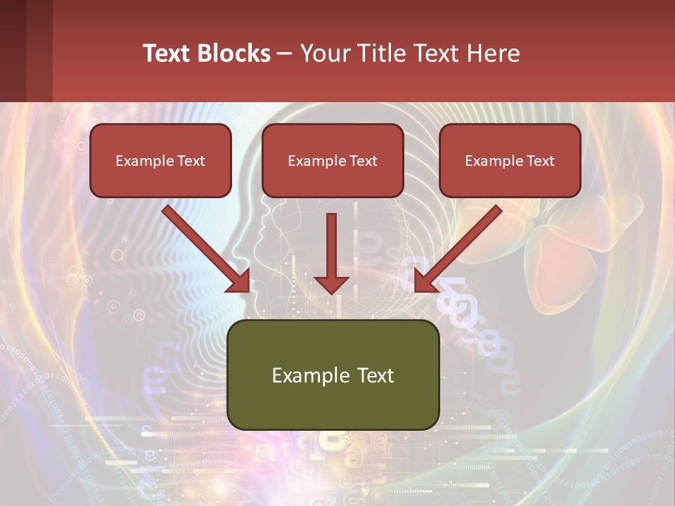 A Person's Head With A Butterfly In The Middle Of It PowerPoint Template