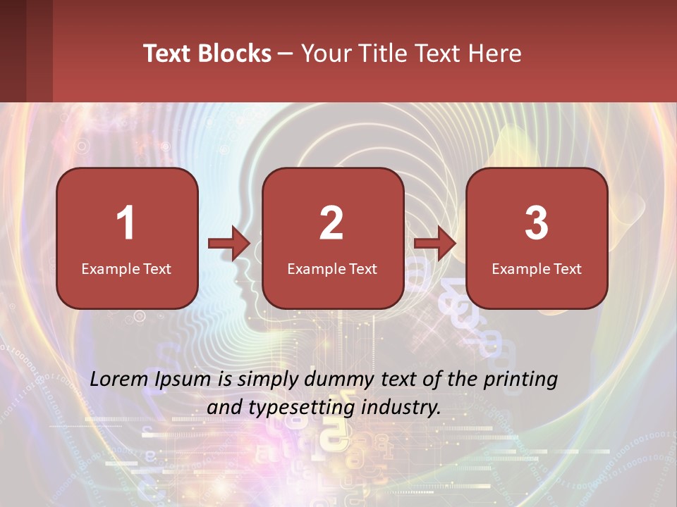 A Person's Head With A Butterfly In The Middle Of It PowerPoint Template