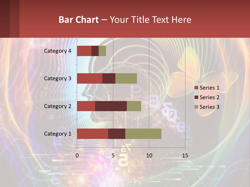 A Person's Head With A Butterfly In The Middle Of It PowerPoint Template