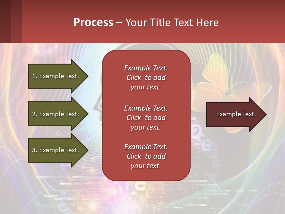 A Person's Head With A Butterfly In The Middle Of It PowerPoint Template