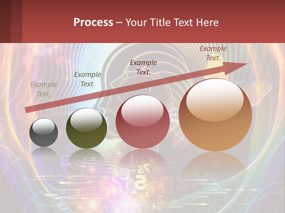 A Person's Head With A Butterfly In The Middle Of It PowerPoint Template