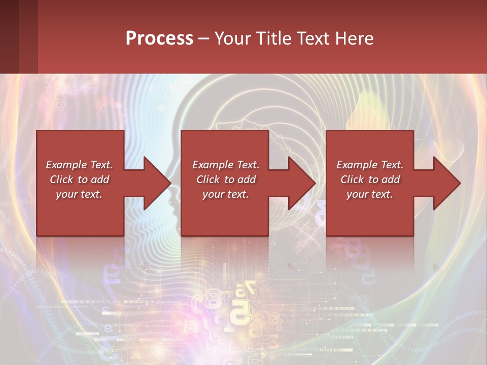 A Person's Head With A Butterfly In The Middle Of It PowerPoint Template