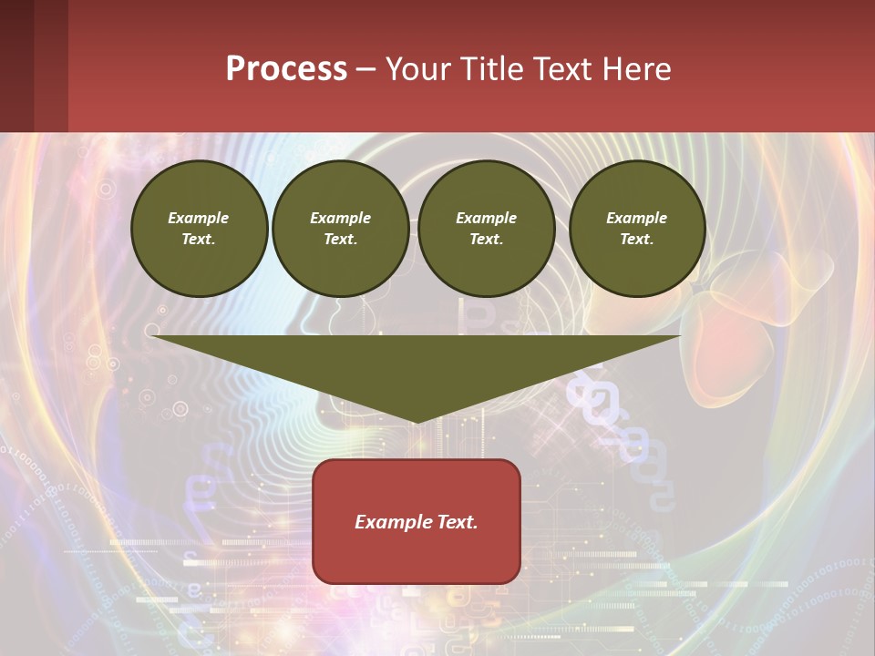A Person's Head With A Butterfly In The Middle Of It PowerPoint Template