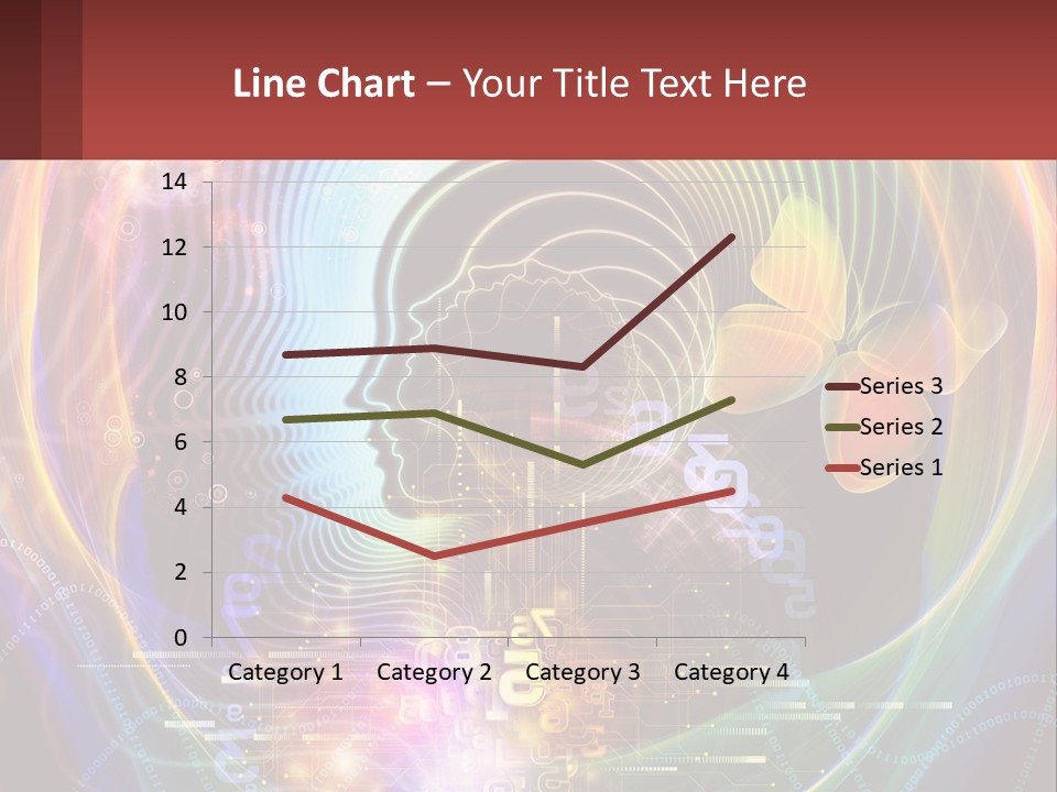 A Person's Head With A Butterfly In The Middle Of It PowerPoint Template