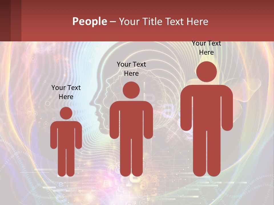 A Person's Head With A Butterfly In The Middle Of It PowerPoint Template