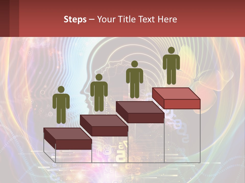 A Person's Head With A Butterfly In The Middle Of It PowerPoint Template