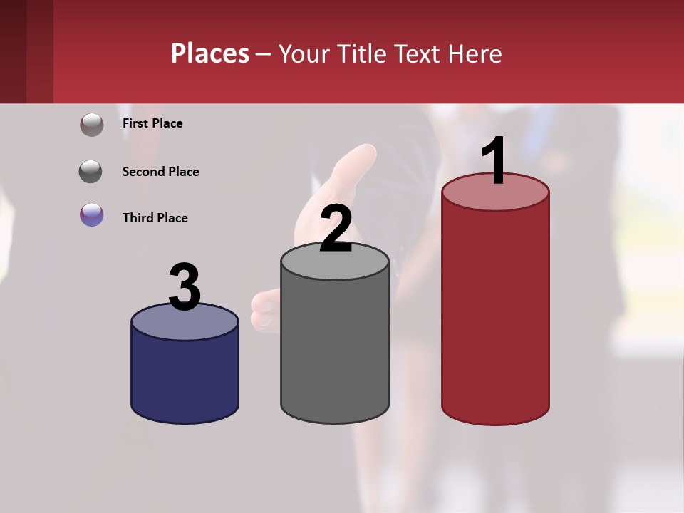 A Man In A Business Suit Pointing At Something PowerPoint Template