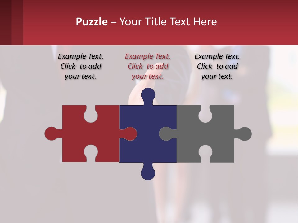 A Man In A Business Suit Pointing At Something PowerPoint Template