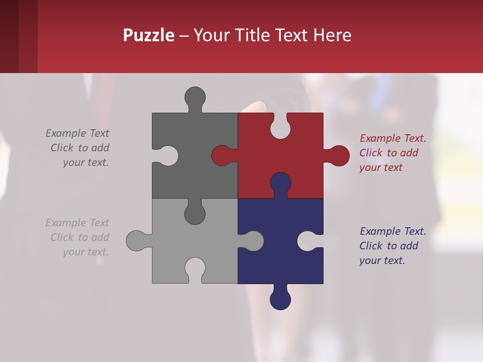 A Man In A Business Suit Pointing At Something PowerPoint Template