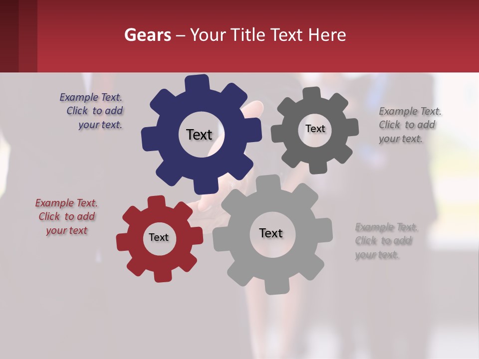 A Man In A Business Suit Pointing At Something PowerPoint Template