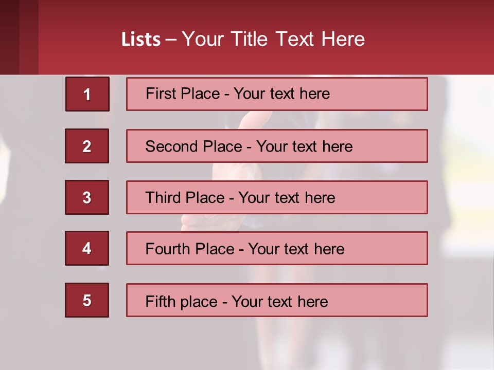A Man In A Business Suit Pointing At Something PowerPoint Template