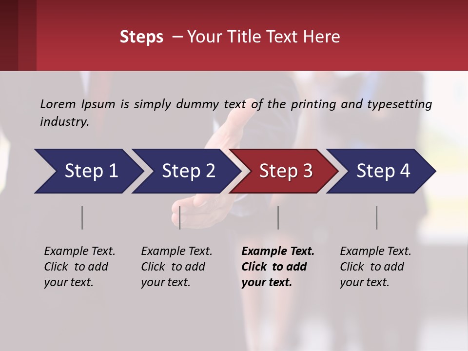 A Man In A Business Suit Pointing At Something PowerPoint Template