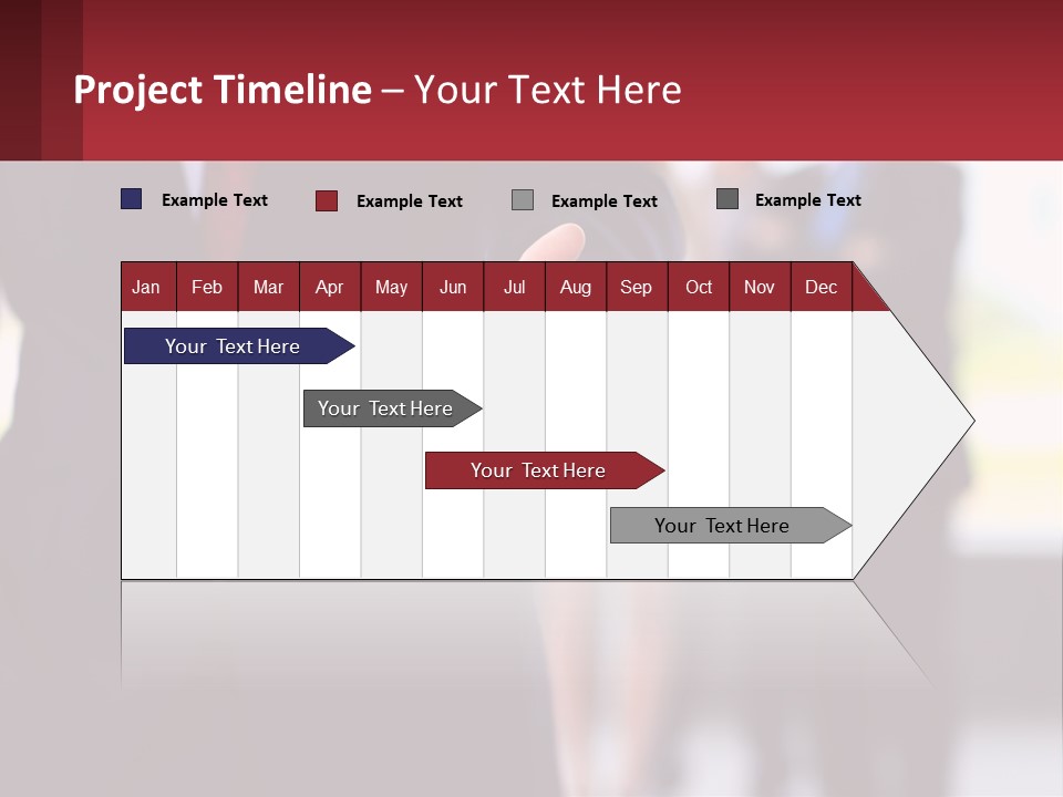A Man In A Business Suit Pointing At Something PowerPoint Template