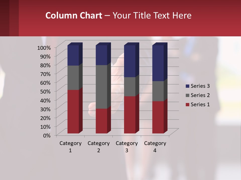 A Man In A Business Suit Pointing At Something PowerPoint Template