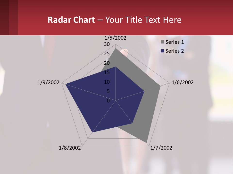 A Man In A Business Suit Pointing At Something PowerPoint Template