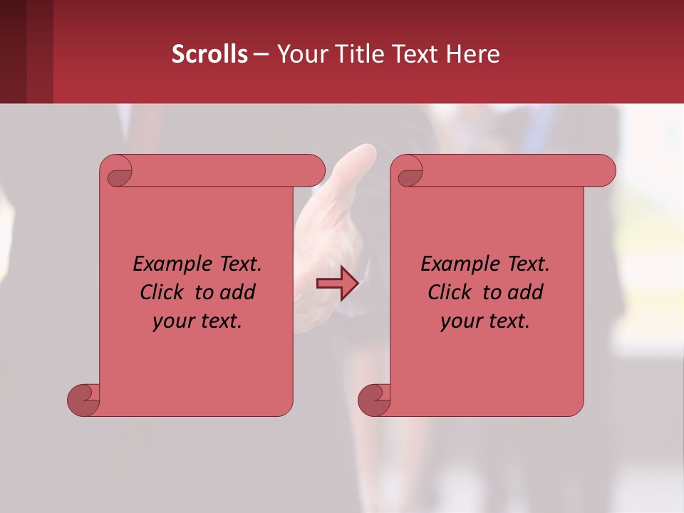 A Man In A Business Suit Pointing At Something PowerPoint Template
