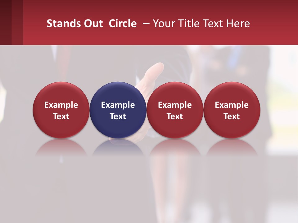 A Man In A Business Suit Pointing At Something PowerPoint Template