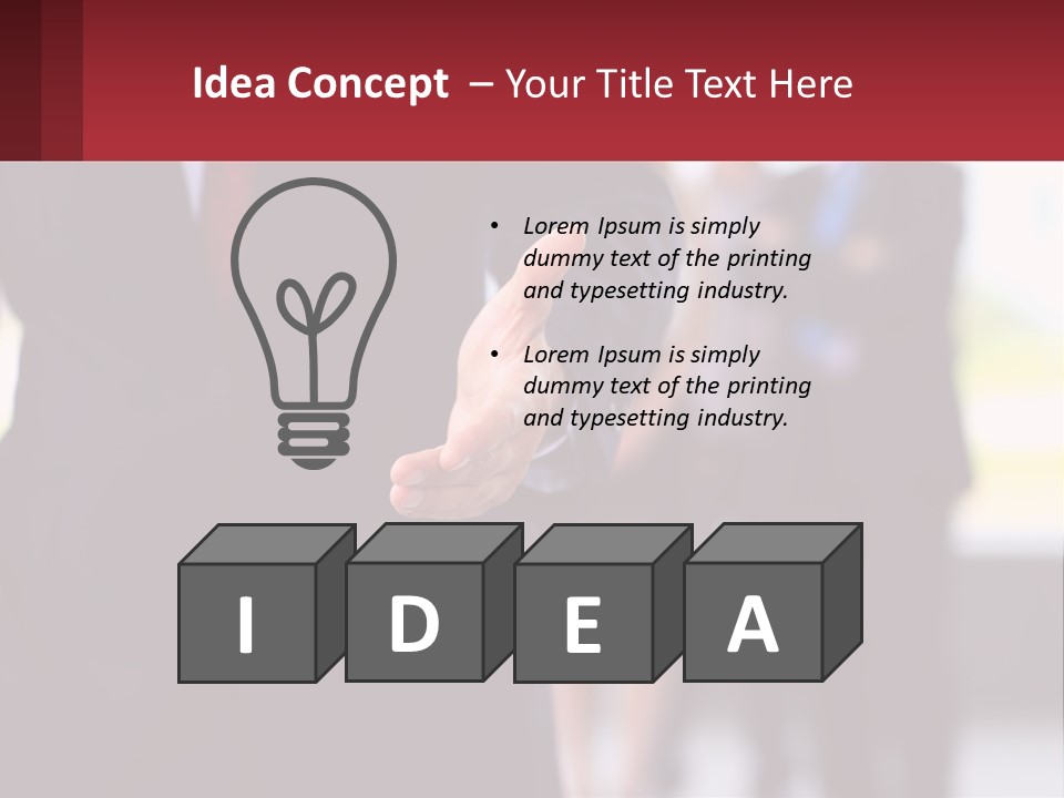 A Man In A Business Suit Pointing At Something PowerPoint Template