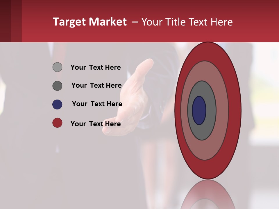 A Man In A Business Suit Pointing At Something PowerPoint Template