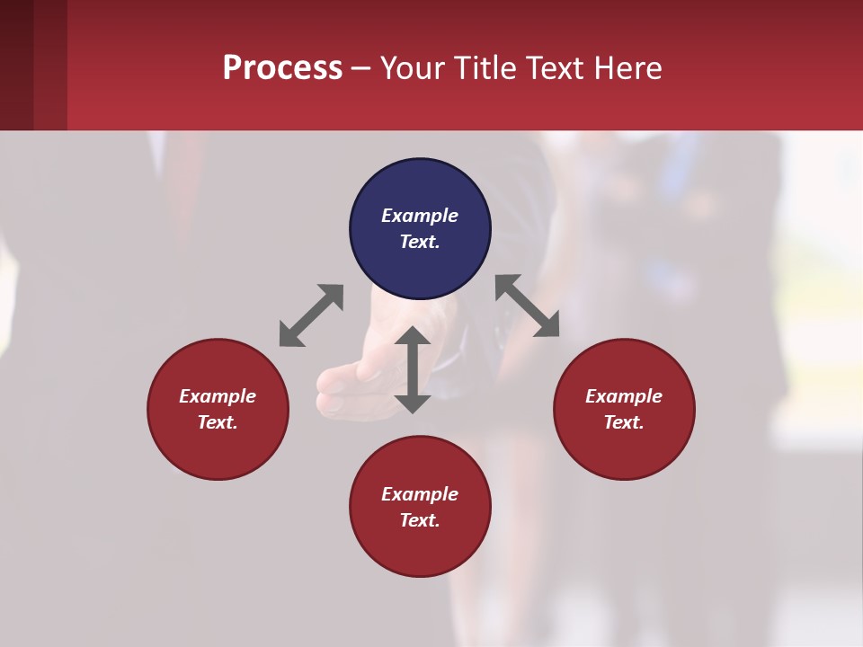 A Man In A Business Suit Pointing At Something PowerPoint Template