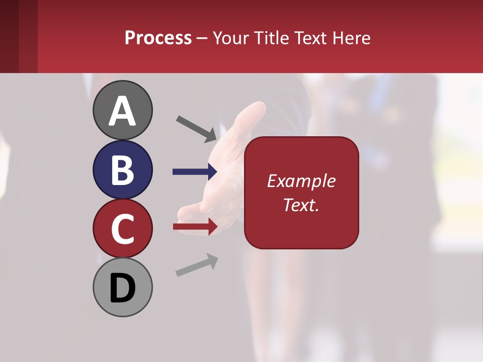 A Man In A Business Suit Pointing At Something PowerPoint Template