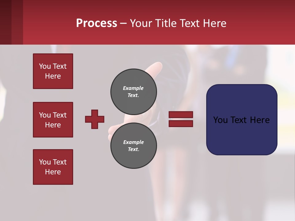 A Man In A Business Suit Pointing At Something PowerPoint Template