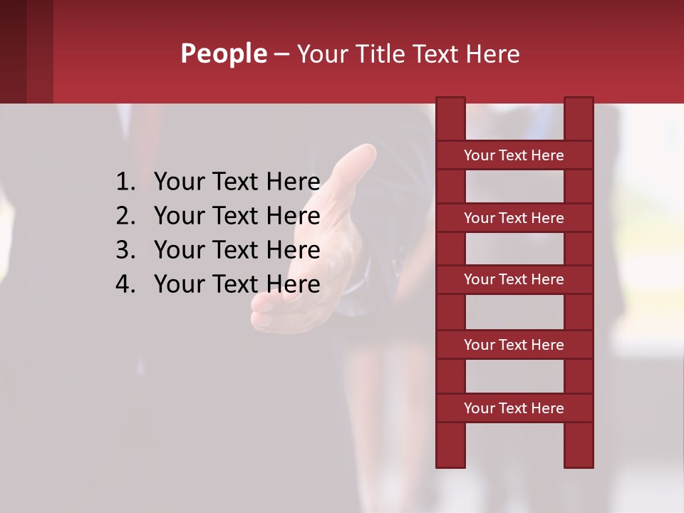 A Man In A Business Suit Pointing At Something PowerPoint Template