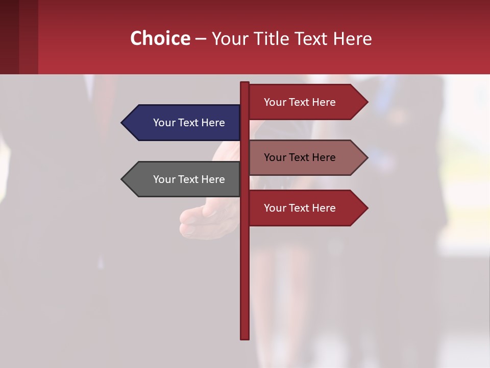 A Man In A Business Suit Pointing At Something PowerPoint Template