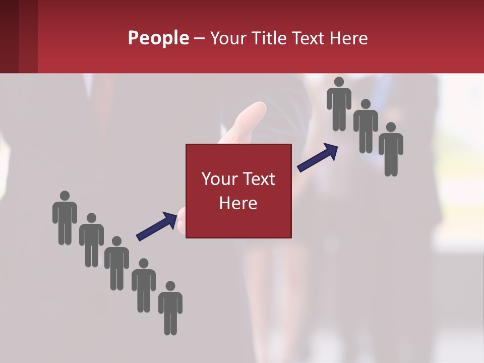 A Man In A Business Suit Pointing At Something PowerPoint Template