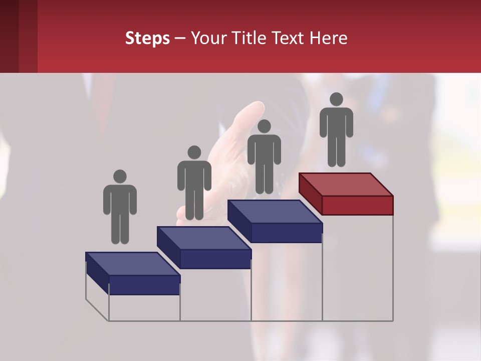 A Man In A Business Suit Pointing At Something PowerPoint Template