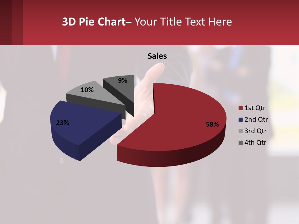 A Man In A Business Suit Pointing At Something PowerPoint Template