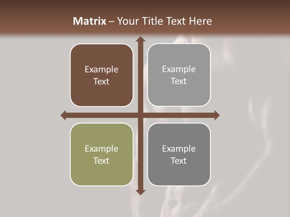 A Muscular Man With No Shirt On Is Posing For The Camera PowerPoint Template