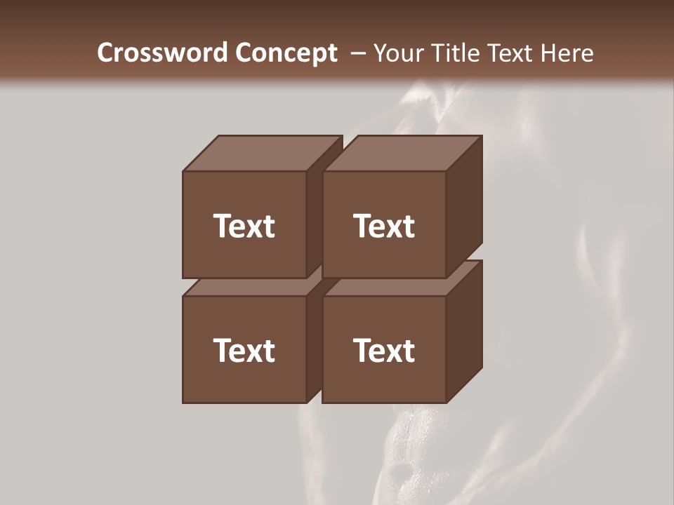 A Muscular Man With No Shirt On Is Posing For The Camera PowerPoint Template